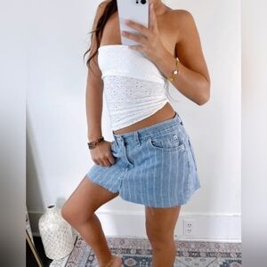 Blue Akira Mini Skirt, S